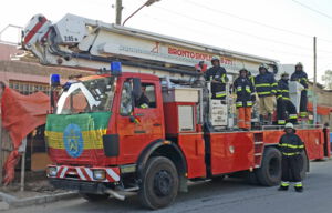 Ladder cart of the fire department Witten as a gift to the city of Mekelle