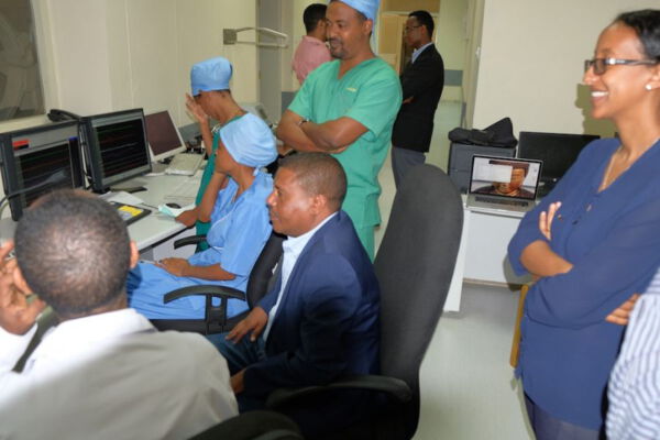 The President of Mekelle University Dr.Kindeya visits the PDA workschop