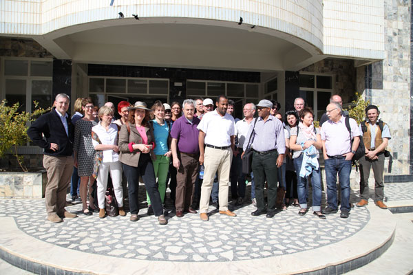 The German Week Group of 2016 Ayder Hospital entrance