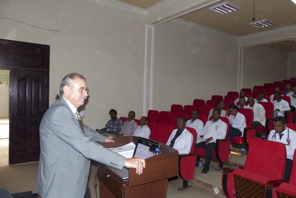 Dr. Christian Leuner teaching in Ayder Referral Hospital Mekelle