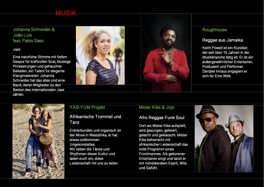 Musiker am African Day Witten 08 2022